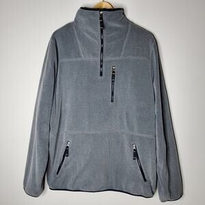 Pendleton grey pull over fleece pouch front mens sweatshirt pullover